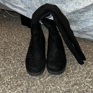 Black long boots